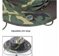 JITTY Wide Brim Boonie Hat, 남성 여성 군용 양동이 태양 모자 여름 야외 하이킹 낚시 원예 사냥 캠핑