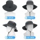 3 팩 Mens Boonie Sun Hat UV 보호 야외 버킷 낚시 모자 하이킹 사파리 및 원예용