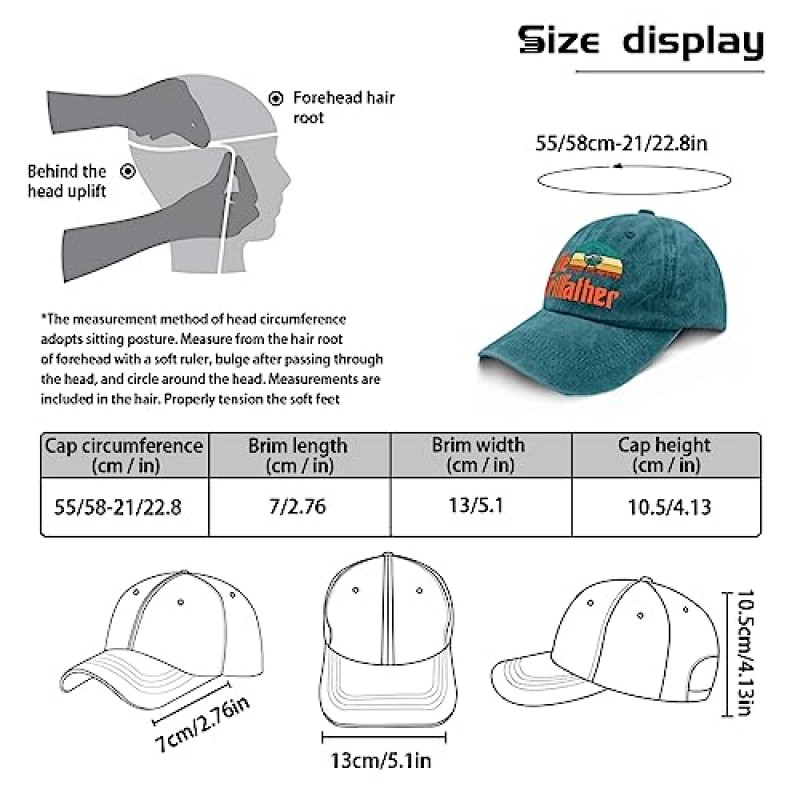 BBQ 야구 모자 그릴파더 아빠 모자, 여성용 빈티지 모자