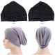 Tergy 8 조각 Slouchy Beanies 모자 부드러운 신축성있는 탄성 모자를 쓰고 있죠 해골 모자 여성용 Chemo Hat 여러 가지 빛깔의