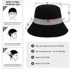 DOCILA 버킷 모자 여성용 트렌디 프린트 가역 버킷 모자 Packable 여름 가을 Fisherman Sun Caps