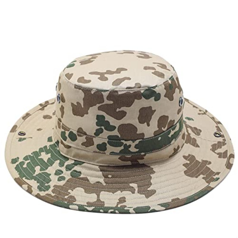 원래 독일 육군 Boonie 모자 Flecktarn & 사막 위장 캠핑 사냥 야외 여름 모자