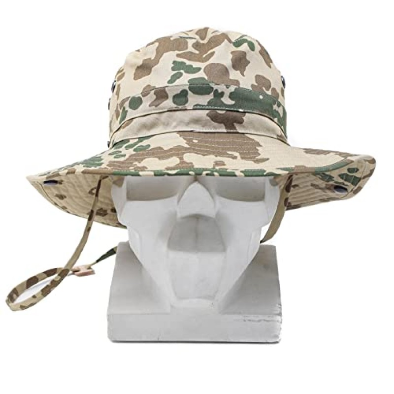 원래 독일 육군 Boonie 모자 Flecktarn & 사막 위장 캠핑 사냥 야외 여름 모자