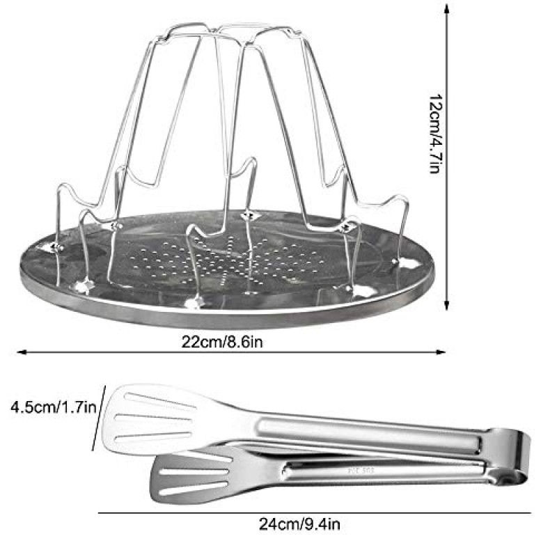 1팩 스테인레스 캠핑 토스터 - 휴대용 접이식 캠프 스토브 토스터 4슬라이스 - 1팩 바베큐 빵 클립 포함 - 실내 베이킹 및 야외 캠핑 피크닉을 위한 캠프 스토브 토스터 랙