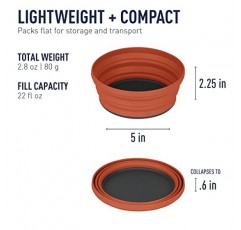 Sea to Summit X-Bowl 접이식 실리콘 캠핑 접시