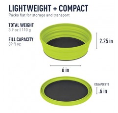 Sea to Summit X-Bowl 접이식 실리콘 캠핑 접시, XL(38 fl oz)