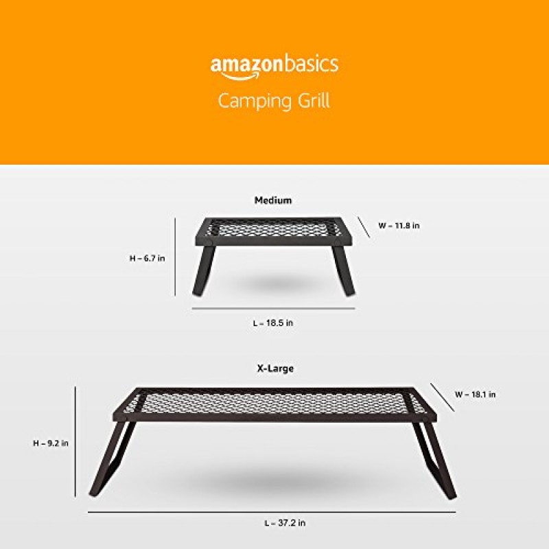 Amazon Basics 휴대용 야외 접이식 캠프파이어 그릴