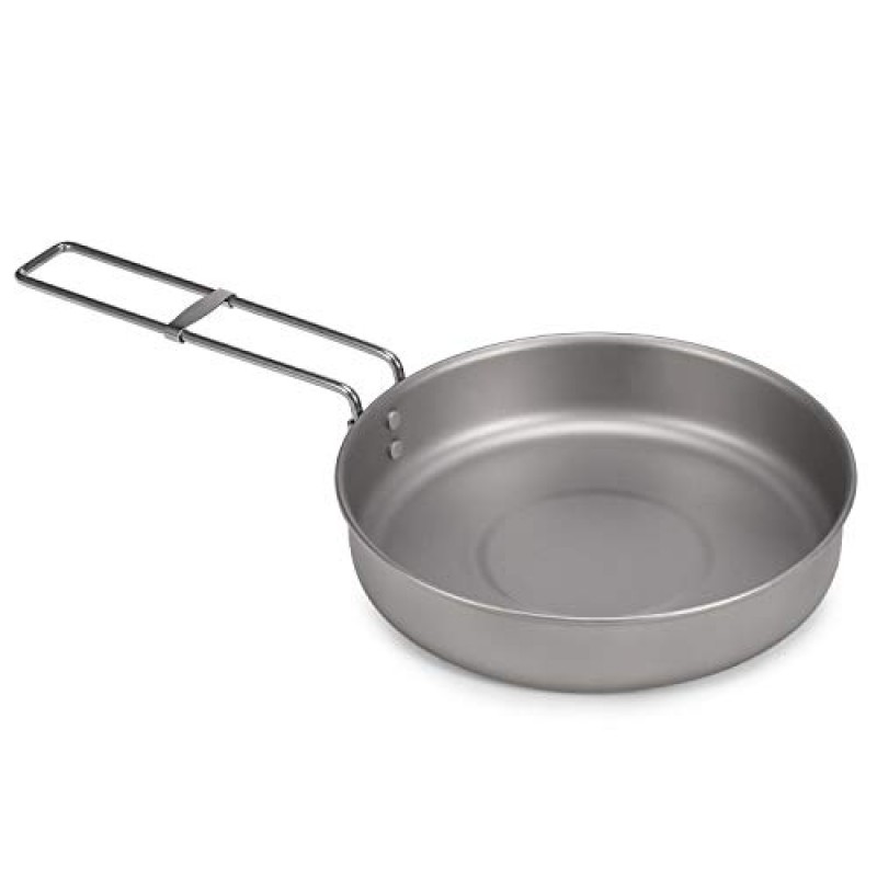 Lixada 초경량 티타늄 Frypan 야외 캠핑 하이킹 피크닉 요리 프라이팬 750/1000ML 손잡이 포함/제외