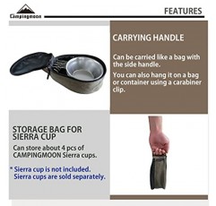 CAMPINGMOON 스테인레스 스틸 캠핑 시에라 컵용 보관 가방 300~400ml 보관 케이스 S-220-B