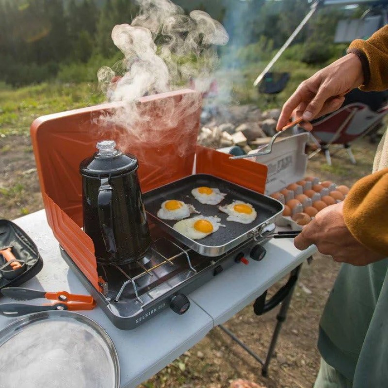 GSI Outdoors 여과기 커피 포트 | 야외 캠핑 조리기구, 캐빈, RV, 주방, 사냥 및 배낭 여행용 에나멜웨어 캠프파이어 커피 보일러 주전자