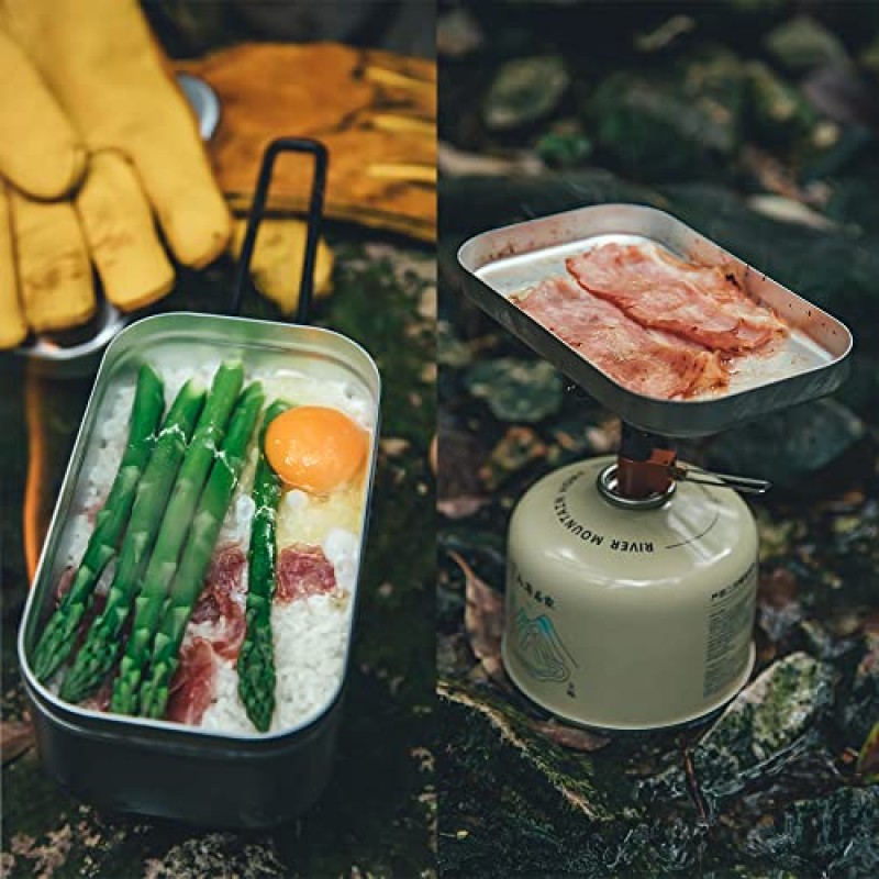 Fire-Maple Frost Bento 도시락 빠른 가열 캠핑 그릇, 접이식 손잡이(800ml), 성인 및 어린이를 위한 자립 용품, 여행, 야외, 캠핑에 적합