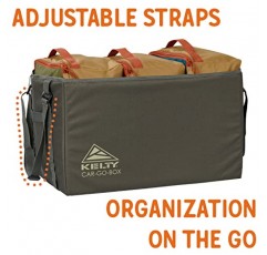 Kelty CAR-GO-Box – 트럭, 밴, SUV, 자동차용 캠핑, 테일게이팅, 여행 정리 키트 – 색상으로 구분된 포장 큐브, 견고한 패브릭, 45L