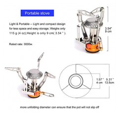 widesea 8PCS 캠핑 조리기구 엉망 키트 배낭 여행 야외 경량 냄비 팬 식기