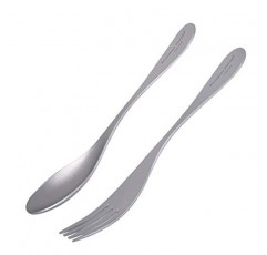 무한 항해 티타늄 식기 캠핑 스푼 포크 젓가락 세트 피크닉 여행 하이킹을위한 초경량 야외 Flatware 조리기구