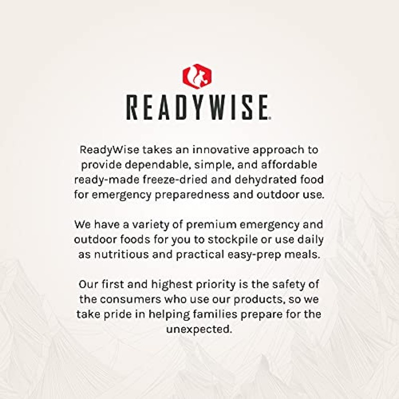 ReadyWise 야외 망고 찹쌀, 동결 건조 배낭 여행 및 캠핑 식사, 하이킹, 배낭 여행 또는 비상 대비를 위한 맛있는 식사 및 간식, 6개 팩