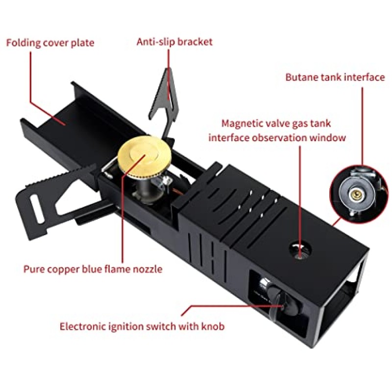Gbultn - 세련된 캠핑을 위한 완벽한 선택, 아름다운 형태와 미니멀한 스타일, 카드형 가스통을 사용한 시원한 스토브