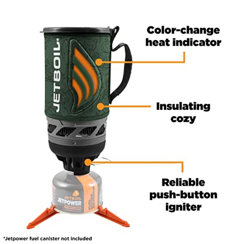 Jetboil 플래시 캠핑 및 백패킹 스토브 요리 시스템