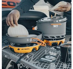 Jetboil Genesis Basecamp 배낭여행 및 캠핑 조리기구가 포함된 캠핑 스토브 요리 시스템