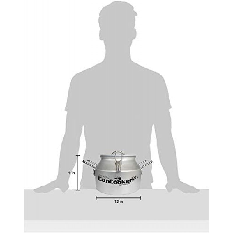 CanCooker 캠프파이어 요리, 여행, RV 및 뒷문용 휴대용 스팀 쿠커 및 식품 스티머 | 요리용 찜기, 뚜껑, 여행가방, 레시피북 포함