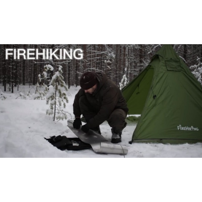 FIREHIKING 티타늄 스토브 휴대용 접이식 텐트 스토브 3.4lb 캠핑 배낭 사냥 요리