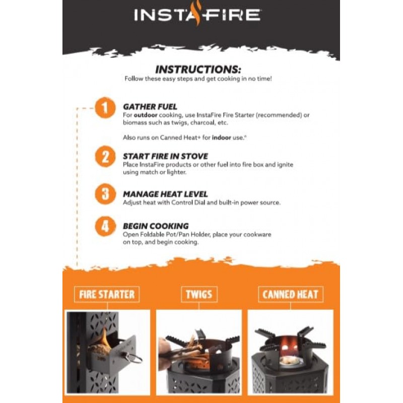 InstaFire Inferno Pro 야외용 바이오매스 스토브