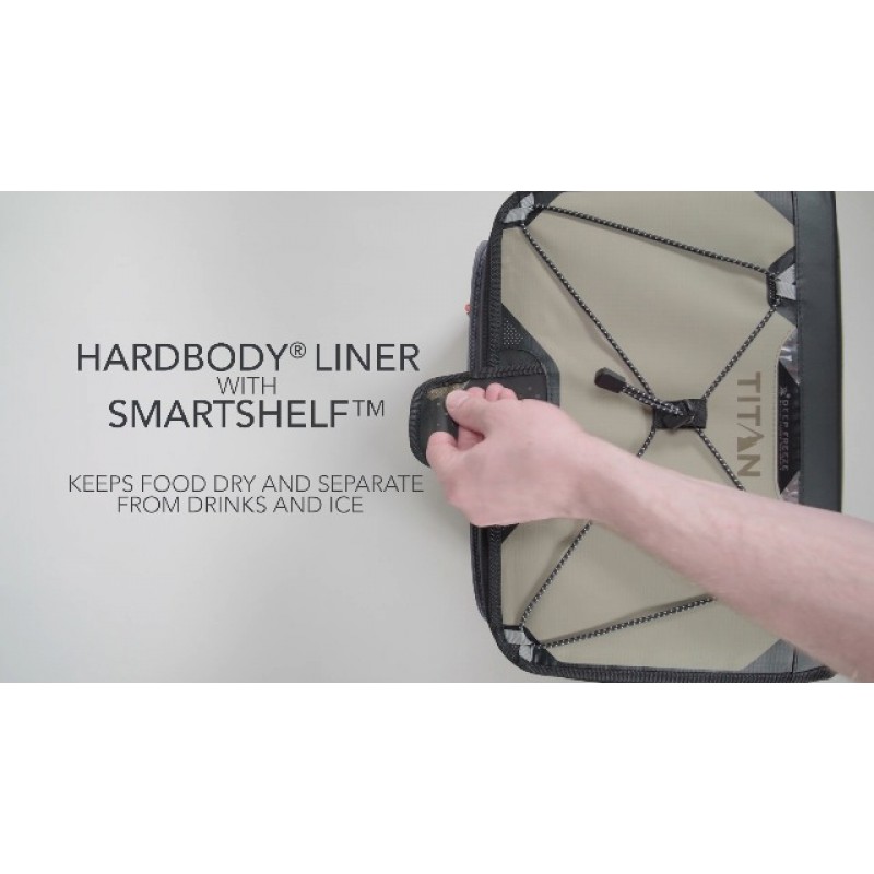 Arctic Zone Titan 30 캔 지퍼 없는 쿨러 - 급속 냉동 단열재, HardBody Liner 및 SmartShelf