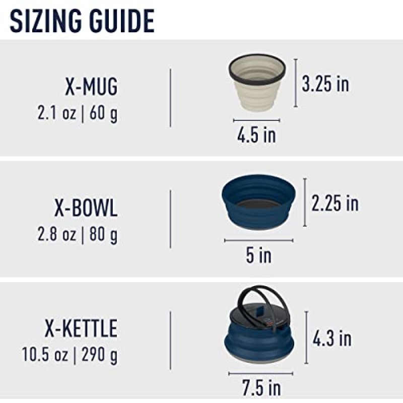 Sea to Summit X-세트 2인용 접이식 캠핑 조리기구 세트