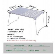 무한 항해 티타늄 접이식 캠프파이어 그릴 휴대용 야외 캠핑 바베큐 그릴 창살 다리 포함