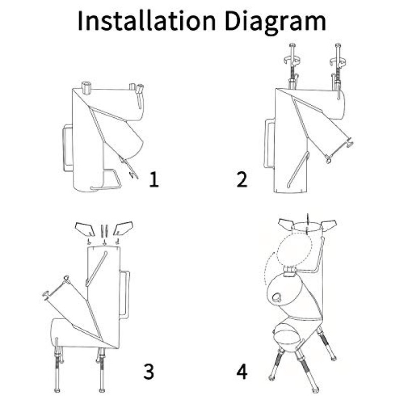 TAFEIDA ROCKET STOVE는 완벽한 장작 난로입니다. 파이어 포커가 장착된 휴대용 장작 캠핑 스토브입니다. 캠핑 장비 및 생존 장비, 뒷마당 요리용. 캠핑 그릴, 야외 이벤트.