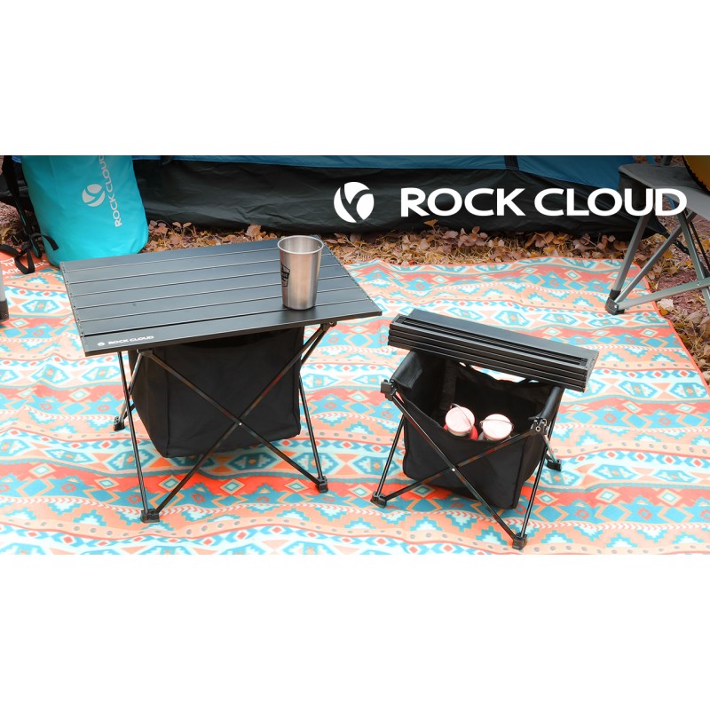 ROCK CLOUD 휴대용 캠핑 테이블 저장 가방이있는 초경량 알루미늄 캠프 테이블 캠핑 하이킹 배낭 야외 피크닉을위한 접이식 해변 테이블