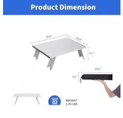Moosinily 캠핑 테이블 소형 접이식 테이블 캐리 백이 포함된 알루미늄 미니 비치 테이블 야외 실내 해변 카드 놀이 여행 하이킹 실버용 휴대용 테이블 롤업