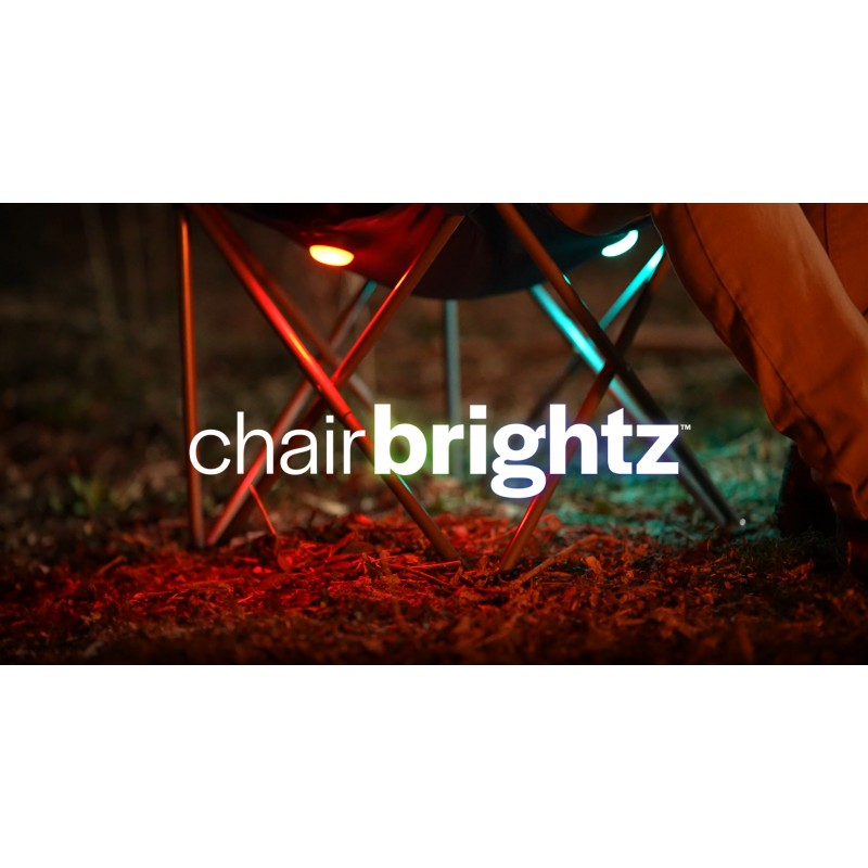 ChairBrightz LED 캠핑 의자 조명(자석 클립 포함), 캠프, 이벤트, 모닥불, 파티 또는 테일게이팅을 위한 밝고 다채로운 조명, 내후성 및 쉬운 부착