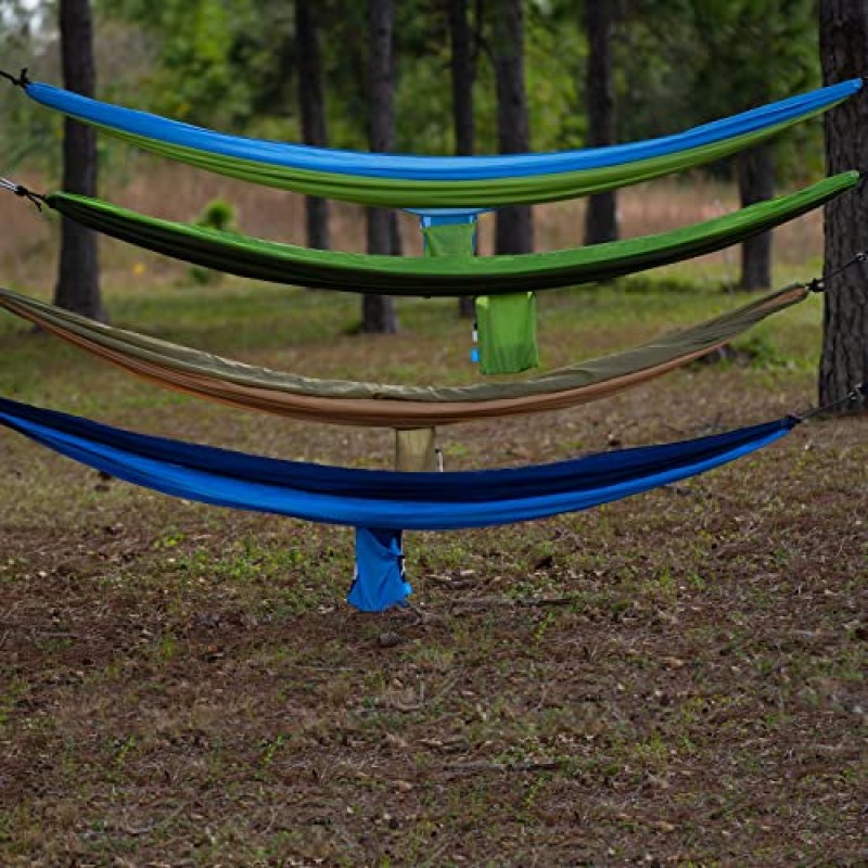 Bliss Hammocks BH-406PP 여행용 가방, 립스톱 폴리에스테르 듀얼 컬러 패브릭, 휴대용 해먹, 캠핑, 하이킹 및 야외 활동을 위해 최대 260파운드 지원, 핑크 퍼플