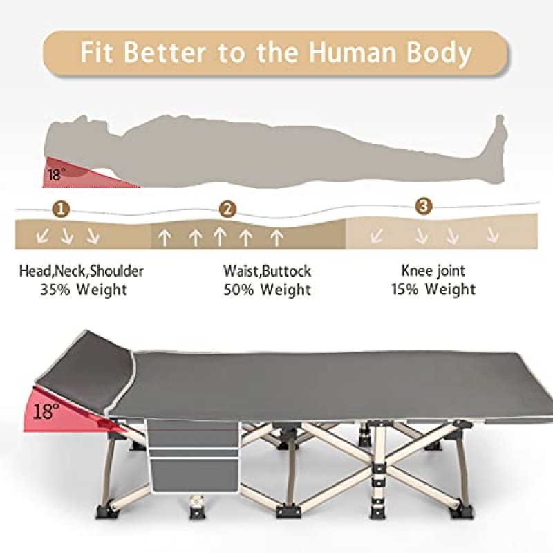 접이식 캠핑 침대, 여행, 캠핑, 사무실 낮잠을 위한 간편한 설치 침대 침대 사무실 침대.