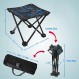 AILLOVCOL 캠핑 의자 휴대용 접이식 의자 휴대용 의자 미니 접이식 의자 성인용 낚시 의자 낚시 하이킹 원예 및 해변 캐리 백(위장) 포함(블루)
