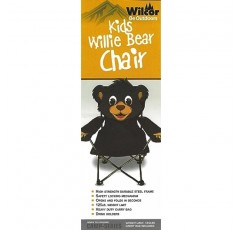 Wilcor 어린이 캠핑 의자 | 유아용 접이식 야외 의자 | 남학생 또는 여학생 | 경량, 휴대성, 내구성 | 해변, 파티오 또는 스포츠 행사에 적합(어린이 캠프 의자, Willie Bear)