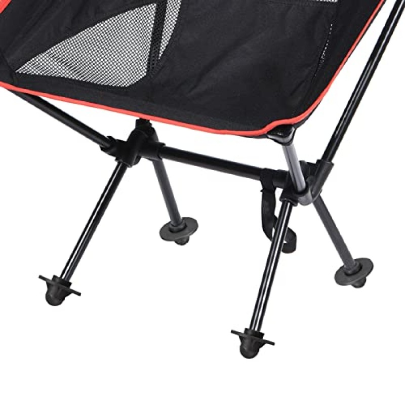 PATIKIL 캠핑 의자 발, 8 팩 14mm 튜브 직경 야외 하이킹용 분리형 미끄럼 방지 의자 다리 교체, 검정색