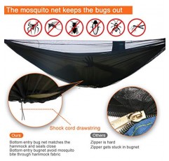 onewind 해먹 모기장 바닥 입구는 모든 싱글 및 더블 캠핑 해먹에 적합 -벌레, 모기, 음, 거미 및 성가신 벌레로부터의 보안 -경량 컴팩트 쉬운 설치
