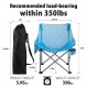 TOSAMC 캠핑 의자 | 휴대용 야외 헤비듀티 접이식 의자는 휴대용 가방과 컵 홀더로 350파운드를 지원하며 하이킹, 피크닉, 해변에 이상적입니다(Blue-T).