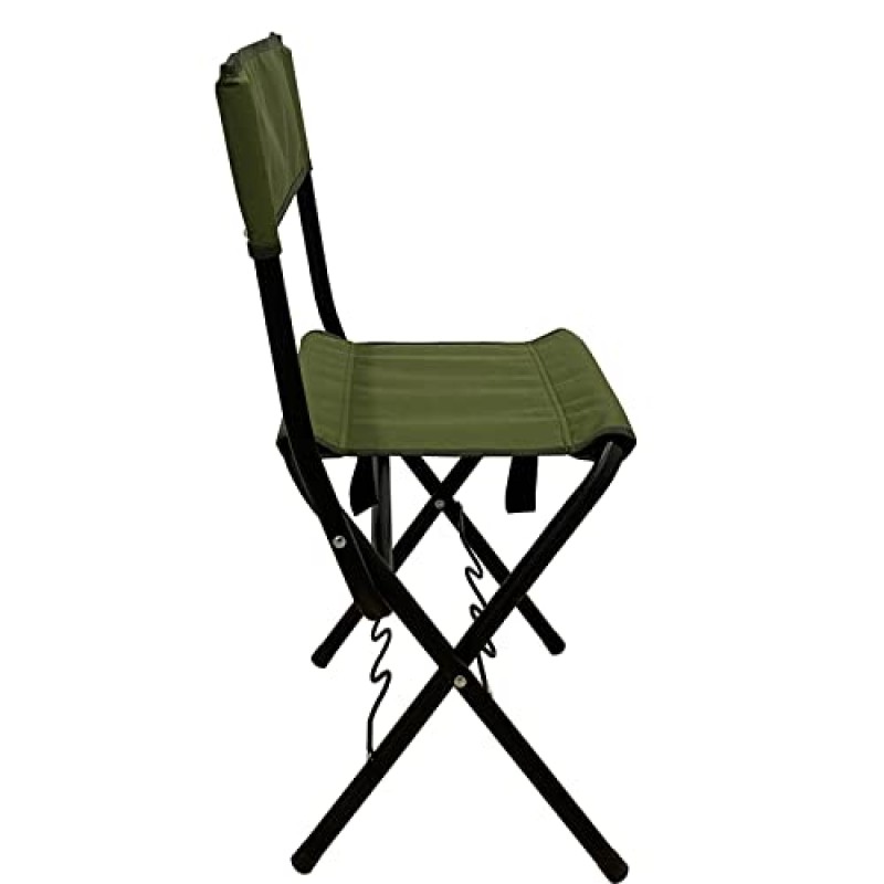 로드 홀더가 있는 LEADALLWAY 낚시 의자 휴대용 접이식 캠핑 의자 작은 의자