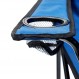상표 혁신 접이식 하늘색 야외 캠핑 의자, 19.5" L x 31" W x 34.5" H
