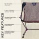 NEMO Moonlite 리클라이닝 캠프 의자 | 조절 및 접이식 옵션을 갖춘 휴대용 배낭 및 캠핑 의자, 허클베리