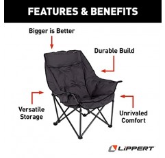 Lippert Components 빅 베어 패딩 캠핑 의자(캐리백 포함)