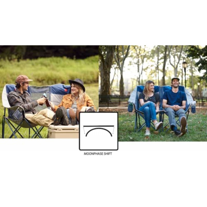 OmniCore는 견고한 대형 야외 접이식 러브시트 캠프 의자 컬렉션(싱글, 더블 및 트리플 좌석 용량)을 디자인합니다.