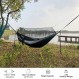 레인 플라이 방수포와 그물을 갖춘 Sunyear 해먹 캠핑, 휴대용 캠핑 해먹 더블 트리 해먹 야외 실내 배낭 여행 및 생존, 나무 스트랩 2개, 100% 방수