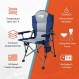 지형 온열 캠핑 의자 - 9시간 발열 | 배터리 및 충전 케이블 포함 | 3가지 난방 설정(자정)