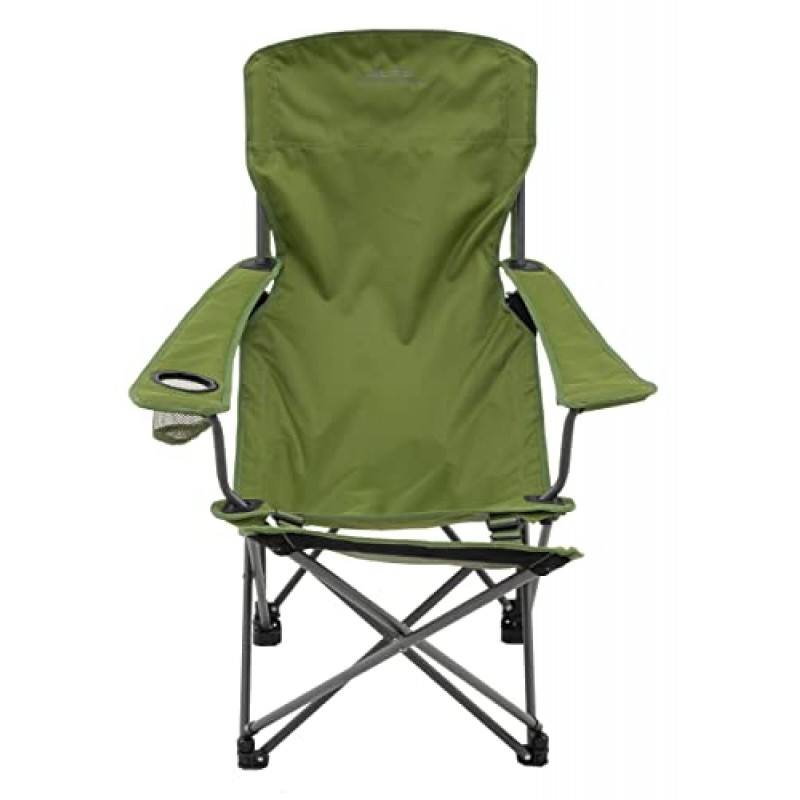 발판과 조절 가능한 팔걸이, 견고한 강철 프레임, 컴팩트한 접이식 디자인 및 운반용 가방을 갖춘 성인용 ALPS 등산 탈출 라운지 캠핑 의자