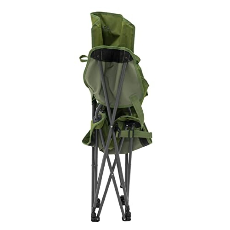 발판과 조절 가능한 팔걸이, 견고한 강철 프레임, 컴팩트한 접이식 디자인 및 운반용 가방을 갖춘 성인용 ALPS 등산 탈출 라운지 캠핑 의자