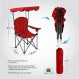 ALPHA CAMP 캠프 의자 그늘 캐노피 의자 접이식 캠핑 안락 의자 지원 350 LBS