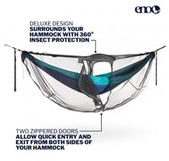 ENO, 해먹용 Eagles Nest Outfitters Guardian DX 버그넷, 차콜